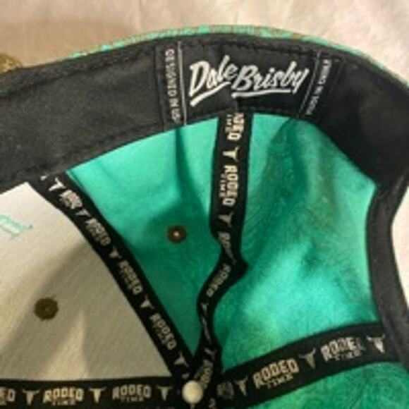 Dale Brisby “Ol’ Son” Snapback Hat Rodeo Time Turquoise Paisley - Picture 7 of 8